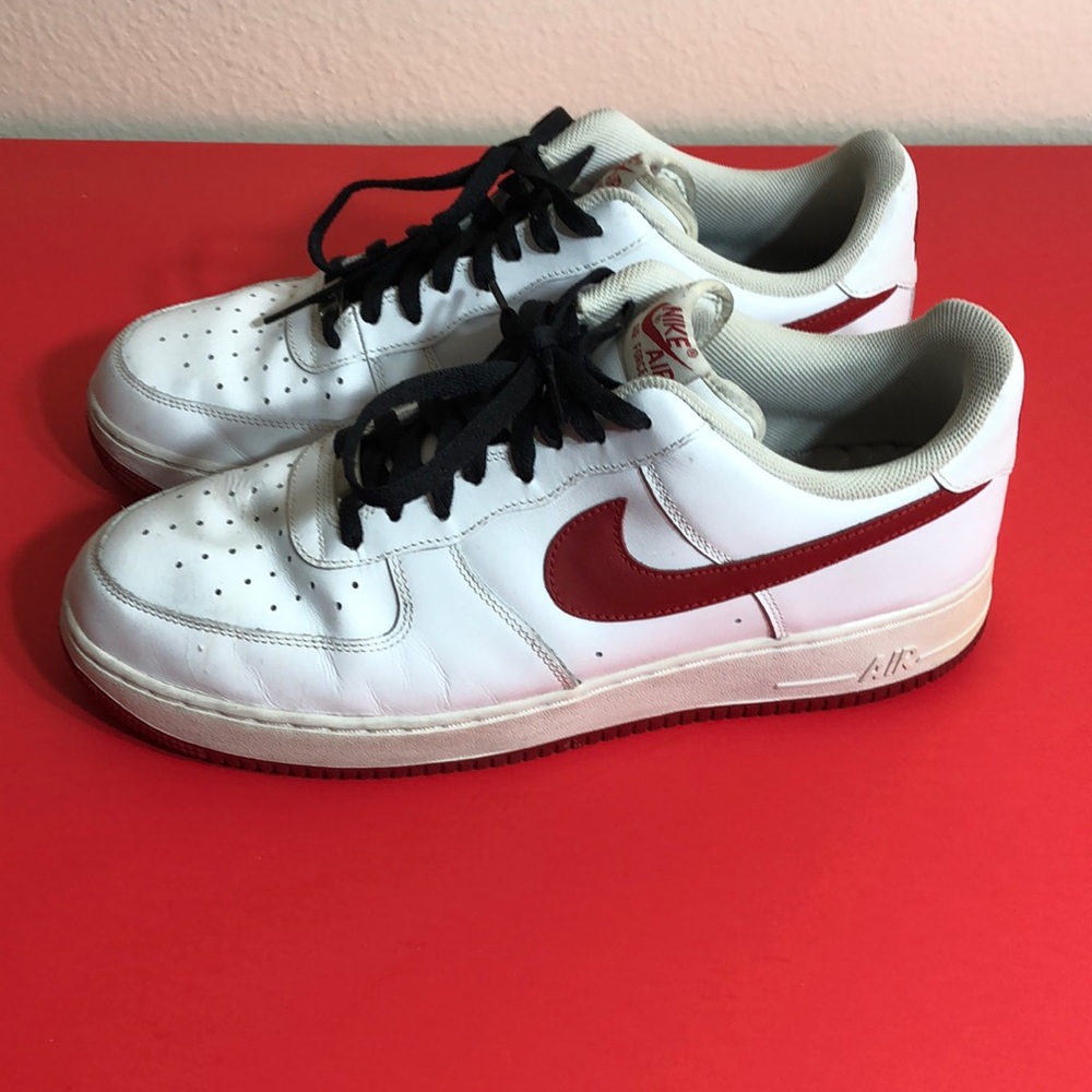 Air Force Ones Red And White